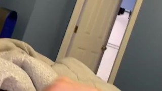 Teen stroking and cuming