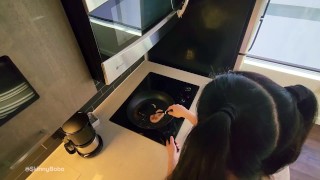 Hired his cute asian Gf to be my personal chef while he’s at work 🥵