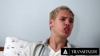TRANSFIXED - Beauty Lola Morena Gives Bestie's Straight Stepson With A Trans Kink What He Wants