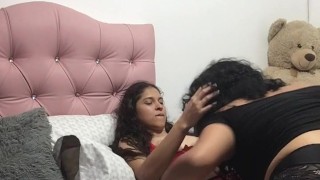 licking pussy and scissoring with my pretty Chinese