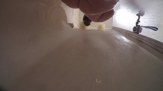 Hot MILF gets soapy and stretched out in the shower by BBC dildo