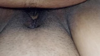 con su panocha llena de semen