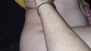 rubs my dick in Car - Beautiful Milf with big BOOBS Public xxx