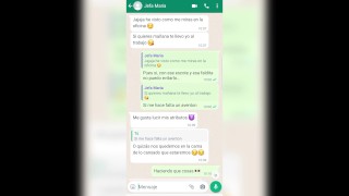 La puta de mi jefa me envia foto de sus tetas por WhatsApp