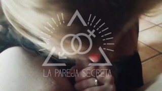 I get on my knees and suck him, every time he asks me for a blowjob