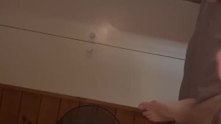 Masturbation and delayed cum shot