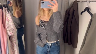 See through trying on haul cute date outfits