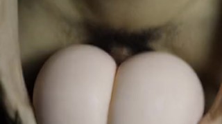 Doused an elastic beauty with a huge portion of hot sperm, covered her entire back