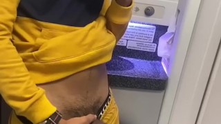 I mastube in the plane bath and exploded my milk