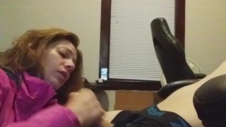 Heather Kane Grins as his Cock Spews Cum!