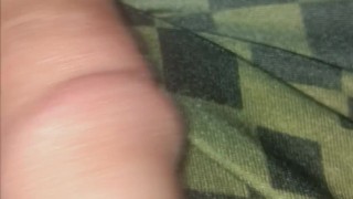 Solo-masturbation almost caught by babysitter.