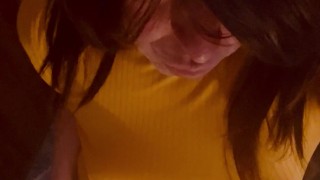 Sissy presents a tiny wet nob