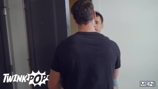 TWINKPOP - Sexy Stud Rafael Alencar Shoves His Enormous Cock Deep Into Michael Boston's Hungry Ass