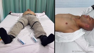 Submissive hunk Leon Carrera has himself tickle tormented