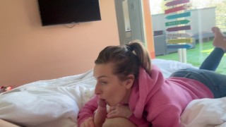 I have to suck him to get him out of bed