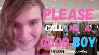 femboy NEEDS male approval & cock