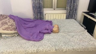 STEPMOTHER CAME INTO HER STEPSON'S ROOM AND HER PUSSY REPLACED HIS SEX DOLL!