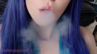 Cute Egirl Smoking in your face (full vid on my ManyVids/0nlyfans)
