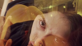 I love feeling my boyfriend's cock in my mouth while he stares at my ass