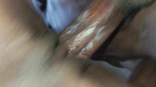 Ebony Babe With Creamy Pussy Bends for Doggy