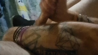Sexy bisexual guy fucking himself with dildo ends in big cumshot