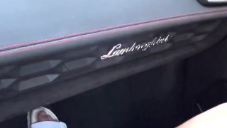 TEEN Girl FINGERS Herself in LAMBO on SPRING BREAK!!!