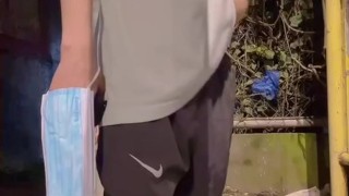 I Got Horny As I Was Walking Home- Jerking Off at the Roadside
