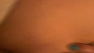 Playing with my pussy in my PJ at my family house