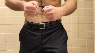 HAIRY MUSCLE BEAR FLEXING