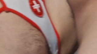 STANDING CUMMING ON HAIRY PUSSY CUTE NURSE