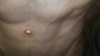 twerking con mi polla y abdomen marcado