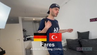 Haariger Deutsch Türke Boy bei der gayheim Casting Audition
