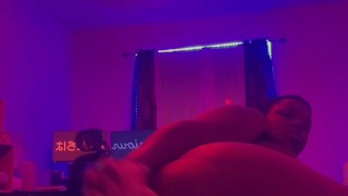Fucking Myself With a Massive White Dildo