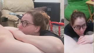 Heather Kane Sucks Off a Lucky Student!