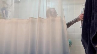 Caught in shower
