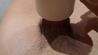 Twink using masturbator toy 🥵