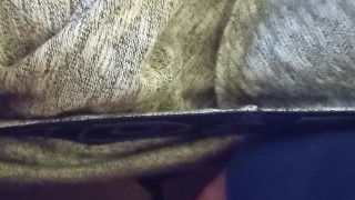 Pushing a fresh load out of my ass and eating it