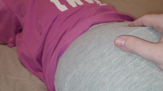 My Lesbian StepSister Masturbating Hard Dick