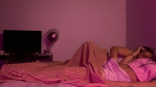 My lesbian stepsister sucks my vagina because they leave us alone in the room