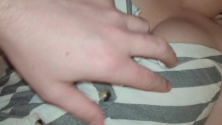 Girl in Vintage Dress and Big Tits let Me Play with Her Niples