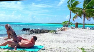 Public beach sex on nude beach Maldives