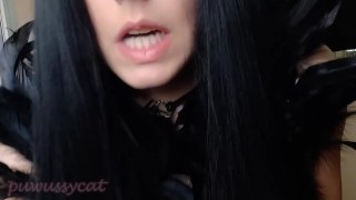 Goth Girl Close Up Smoking (full vid on my 0nlyfans/ManyVids)