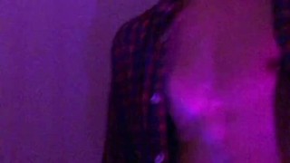 Skinny half-naked guy learns to masturbate properly