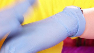 Asmr Video with Medical Nitrile Gloves