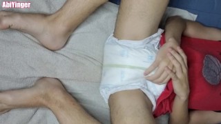 ABDL Boy Diaper Change And Masturbation