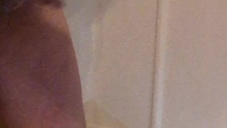 Man rubs a big one off