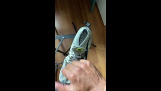 Cumming on my Nike Running Shoes