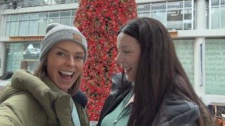 Serenity Cox and Nadia Foxx go shopping with vibes in! Lingerie try-ons, Public Orgasms + more!