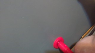 Chastity sub gets fucked hard with lovense gravity