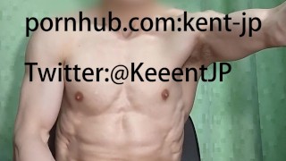 通話アプリで若いお兄さんにチン凸・射精する変態kent-jp　kent-jp his cock to a young man on a video call app